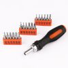 HORUSDY 19 Pcs Ratchet Precision Screwdriver Bits Set Slotted Phillips Tox Hex