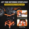 160KG Light Motorbike Lift Dirt Bike Hydraulic Scissor Jack Hoist with Castors