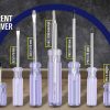 12Pc Screwdriver Set Double Sided Screw Driver Bit Stubby Repair Tool Vanadium