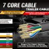 50M X 7 Core Wire Cable Trailer Cable Automotive Boat Caravan Truck Coil V90 PVC