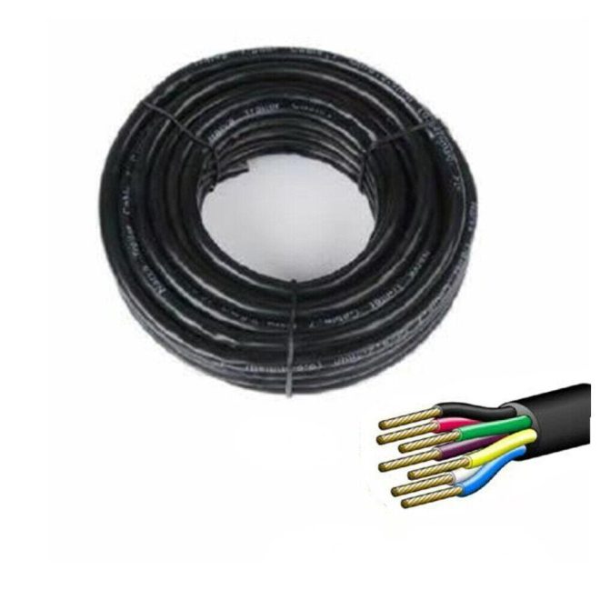 20M X 7 Core Wire Cable Trailer Cable Automotive Boat Caravan Truck Coil V90 PVC