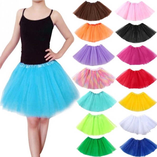 New Kids Tutu Skirt Baby Princess Dressup Party Girls Costume Ballet Dance Wear, Kids – Aqua