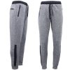 Mens Joggers Trousers Gym Sport Casual Sweat Track Pants Cuffed Hem w Zip Pocket, Light Grey – S