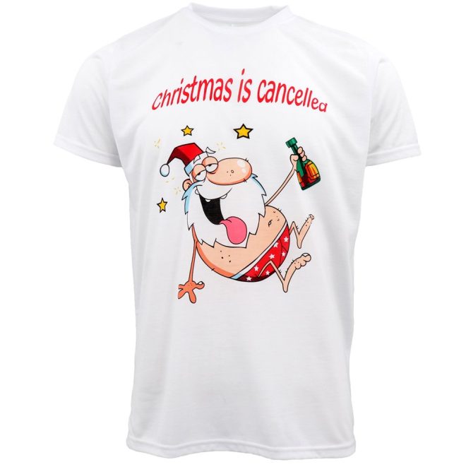 New Funny Adult Xmas Christmas T Shirt Tee Mens Womens 100% Cotton Jolly Ugly, Santa Surf (Red) – M