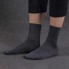 10 Pairs Men’s Women’s Cotton Breathable Crew Length Socks Work Business Cushion – Dark Grey