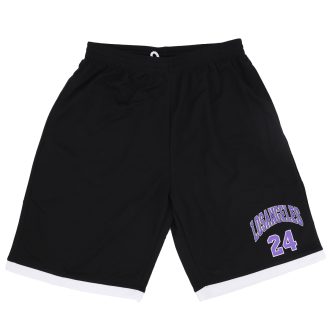 Men’s Basketball Sports Shorts Gym Jogging Swim Board Boxing Sweat Casual Pants, Black – Los Angeles 24