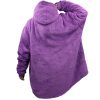 Oversized Soft Pullover Plain Hoodie Warm Fleece Blanket Plush Winter Sweatshirt, Adult – Aqua