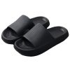 Pillow Slides Sandals Non-Slip Ultra Soft Slippers Cloud Shower EVA Home Shoes, Black – 36/37