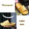 Pillow Slides Sandals Non-Slip Ultra Soft Slippers Cloud Shower EVA Home Shoes, Black – 36/37