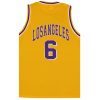 Kid’s Basketball Jersey Tank Boys Sports T Shirt Tee Singlet Tops Los Angeles, Yellow – Los Angeles 6 – 2