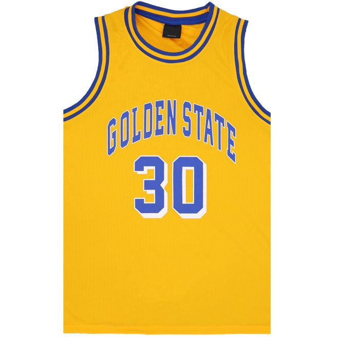 Kid’s Basketball Jersey Tank Boys Sports T Shirt Tee Singlet Tops Los Angeles, Yellow – Golen State 30 – 2