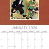 Classic Advertising – 2024 Square Wall Calendar 16 Months Arts Planner New Year