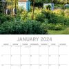 Allotment Gardening – 2024 Square Wall Calendar 16 Months Floral Planner Gift