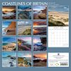 Coastlines of Britain – 2024 Square Wall Calendar 16 Months Premium Planner Gift