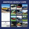 American Muscle Cars – 2024 Square Wall Calendar 16 Months Planner New Year Gift