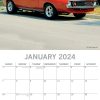 American Muscle Cars – 2024 Square Wall Calendar 16 Months Planner New Year Gift