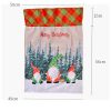 50x70cm Canvas Hessian Christmas Santa Sack Xmas Stocking Reindeer Kids Gift Bag, Cream – Faceless Santa (B)