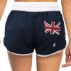 Ladies’ Women’s Board Shorts Australian Day Flag Gym Beach Aussie Swim Souvenir, Navy – 6