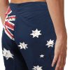 Men’s Adult Board Shorts Australian Flag Australia Day Souvenir Navy Beach Wear, Navy – S