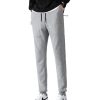 Men’s Fleece Slim Trackpant Sport Joggers w Zipped Pockets Gym Casucal Trousers, Black – 2XL