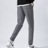 Men’s Fleece Slim Trackpant Sport Joggers w Zipped Pockets Gym Casucal Trousers, Black – 2XL