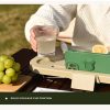 2IN1 Portable Folding Picnic Basket Tour Storage Baskets Outdoor Basket With Lid