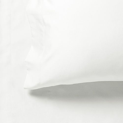 1000TC Ultra Soft King Size Bed Flat & Fitted Sheet Set – White