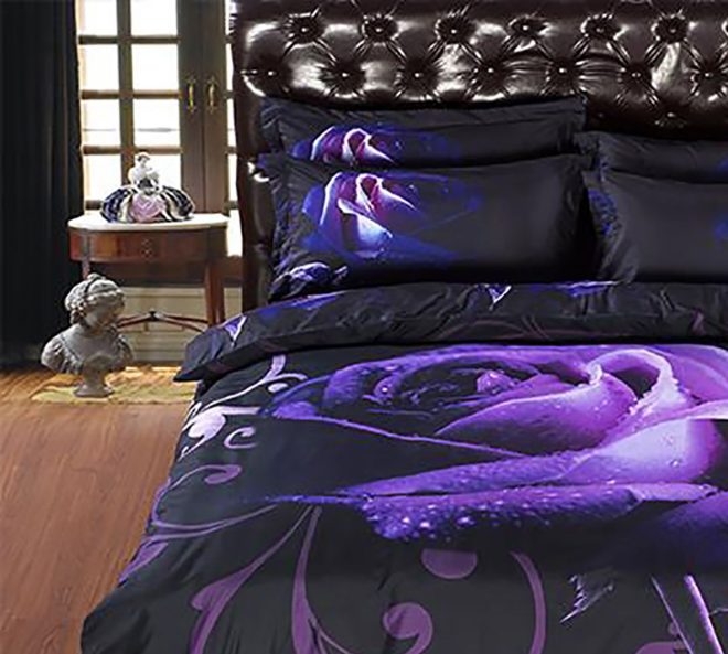 Rose Double Size Quilt/Duvet Cover Set