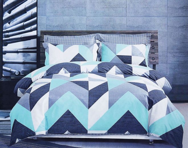 Kian Duvet Doona Quilt Cover Set – DOUBLE