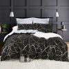 Reversible Design Black Duvet Doona Quilt Cover Set – KING