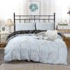 Reversible Design Black Duvet Doona Quilt Cover Set – KING