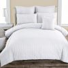 Seersucker Duvet Doona Quilt Cover Set – DOUBLE, White