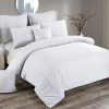 Seersucker Duvet Doona Quilt Cover Set – DOUBLE, White