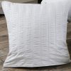 1000TC Premium Ultra Soft Seersucker Cushion Covers – 2 Pack – White