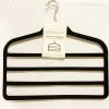 3pcs Velvet Clothes Hangers Black