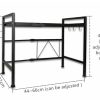 Adjustable Width & Height Microwave Shelf White