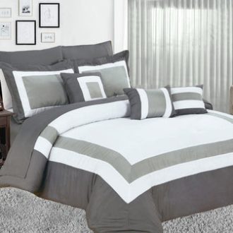 10 piece comforter and sheets set queen charcoal