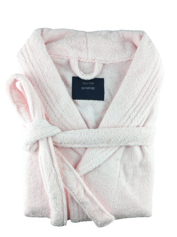 small medium egyptian cotton terry toweling bathrobe baby – Pink