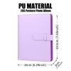 256 Pockets Photo Album for Fujifilm Instax Mini 11 12 9 40 Evo Liplay 8 7+ Instant Camera, Photo Album for Polaroid Kodak HP Zink 2×3″ Photo (Purple)