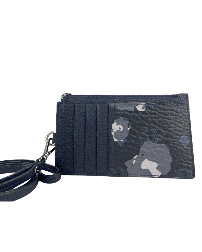 MCM Portuna Visetos Lanyard Card Case One Size Women