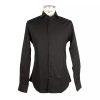 Black 100% Cotton Mens Shirt Made in Italy 39 IT Men