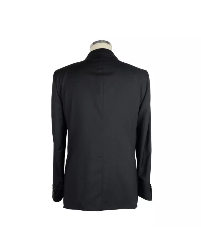 Black Milano Suit in Marlane Primatist Super 100s Wool Blend – 48 IT