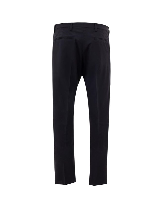 Valentino Elegant Tailored Trouser in Blue Wool Blend – 48 IT