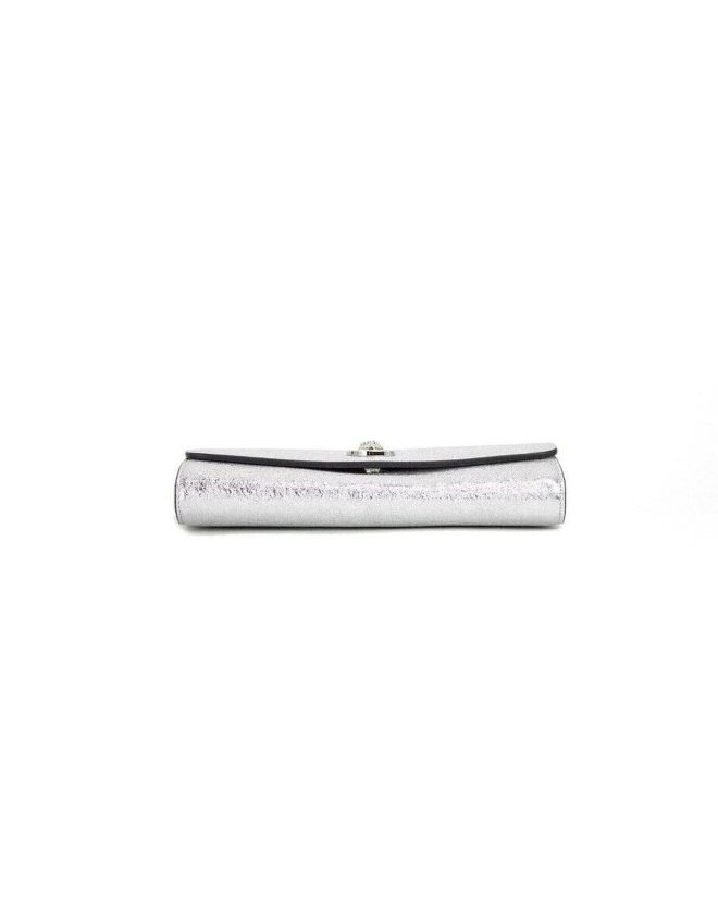 Versace Small Evening Metallic Clutch Wallet Crossbody Bag One Size Women