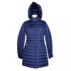 Add Womans Puffer Jacket with Real Down Padding and Removable Hood – 42 IT