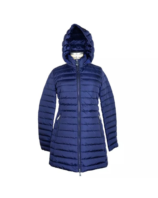 Add Womans Puffer Jacket with Real Down Padding and Removable Hood – 42 IT