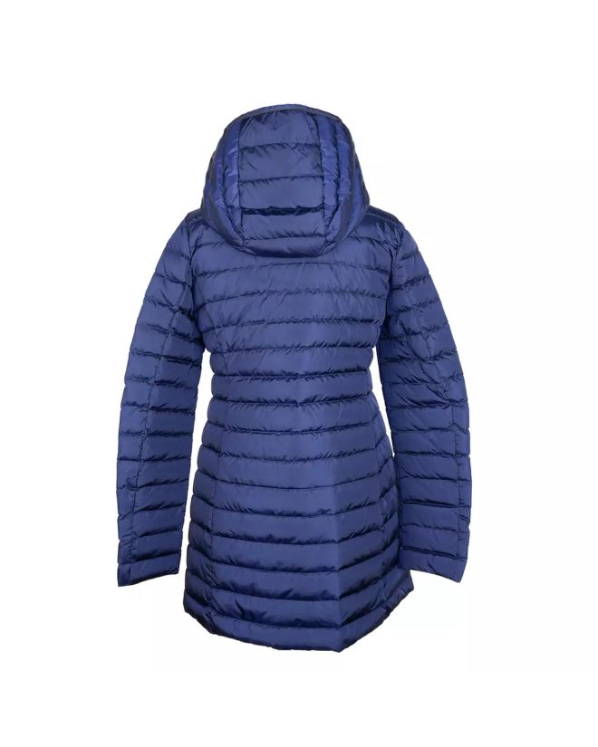 Add Womans Puffer Jacket with Real Down Padding and Removable Hood – 42 IT