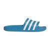 Blue/White Adidas Slides with Cloudfoam Cushioning – 9 US