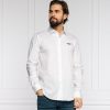 Aeronautica Militare White Cotton Shirt with Eagle Logo and Button Closure – L