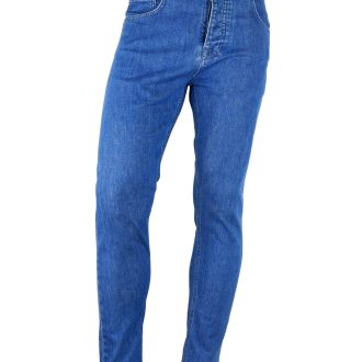 Aquascutum Cotton Denim Jeans with 5-Pocket Design Men